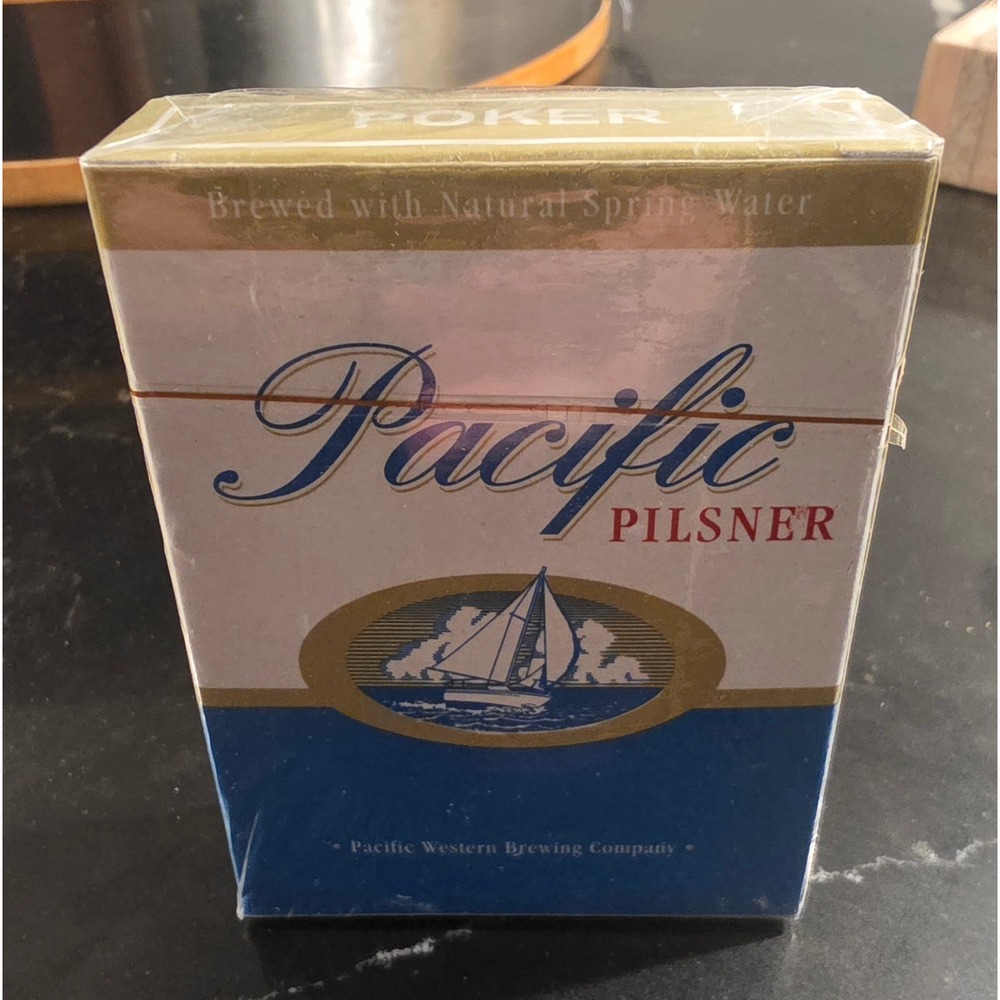 NIB Vintage Pacific Pilsner Sealed Playing Cards Deck